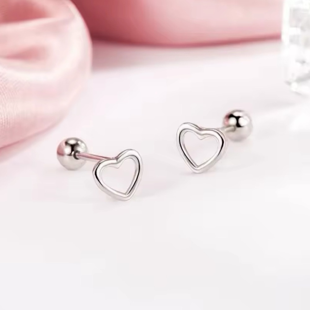 Sterling Silver Heart Earrings